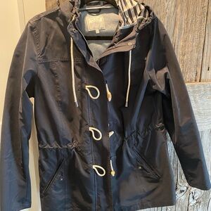 Fat Face Dark Blue Toggle Utility Jacket